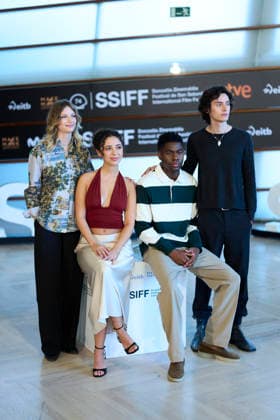 September 18, 2026, Madrid, Madrid, Spain: Eren M. GoÂ¼vercin, Mariam Dawoud, Carlotta von Falkenhayn, Gabriel-Winner Amorin attended Geister Photocall during 74th San Sebastian International Film Festival at Kursaal Palace on September 18, 2026 in Donostia San Sebastian, Spain Madrid Spain - ZUMAg15_ 20260918_zaf_g15_043 Copyright: xJackxAbuinx