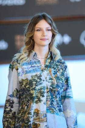74th San Sebastian International Film Festival: Geister Photocall Carlotta von Falkenhayn attended Geister Photocall during 74th San Sebastian International Film Festival at Kursaal Palace on September 18, 2026 in Donostia San Sebastian, Spain Photo by ABACAPRESS.COM Donostia San Sebastian Euskadi Spain  Copyright: xABACAx