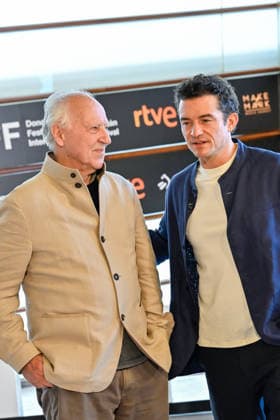 Werner Herzog Receives the Donostia Award at the San Sebastián Film Festival Director, screenwriter, producer, and actor Werner Herzog (left), accompanied by actor Orlando Bloom (right), poses for the media before receiving the Donostia Award at the Kursaal on September 18, 2026, in San Sebastián, Guipúzcoa, Basque Country, Spain. Director, screenwriter, producer, and actor Werner Herzog will receive the Donostia Award in recognition of his career during the opening gala of the San Sebastián Film Festival, which will take place from September 18 to 26 for its 74th edition. The Festival’s highest honorary distinction for the German filmmaker will be accompanied by a screening of his new feature film, ‘Bucking Fastard,’ which competed at the Copyright: xArnaitzxRubiox 7783881