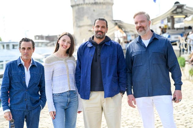 La Rochelle TV Fiction Festival 2026 Photocall September 18, 28th La Rochelle TV Fiction Festival 28th edition of the La Rochelle TV Fiction Festival Photocall for Les disparus des Argonnes Mehdi Nebbou, Vincent Deniard, Cyril Lecomte, Xaverine Lefebvre 459756 September 18, 2026 France  Copyright: xBarbaraxNeymanx xStarfacex STAR_459756_060