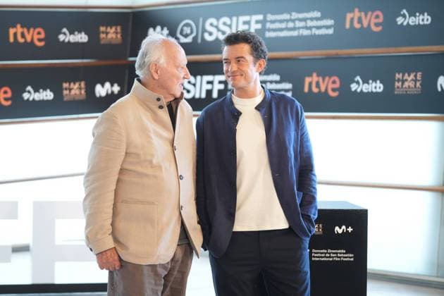 Actor Orlando Bloom and Director Werner Herzog at photocall film Bucking Fastard during the 74nd San Sebastian Film Festival in San Sebastian, Spain, on Wednesday , 18 September, 2026. Cordon Press 