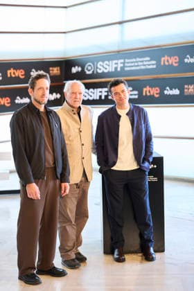 September 18, 2026, Madrid, Madrid, Spain: Orlando Bloom, Ariel Leon Isacovitch, Werner Herzog attended Bucking Fastard Photocall during 74th San Sebastian International Film Festival at Kursaal Palace on September 18, 2026 in Donostia San Sebastian, Spain Madrid Spain - ZUMAg15_ 20260918_zaf_g15_057 Copyright: xJackxAbuinx