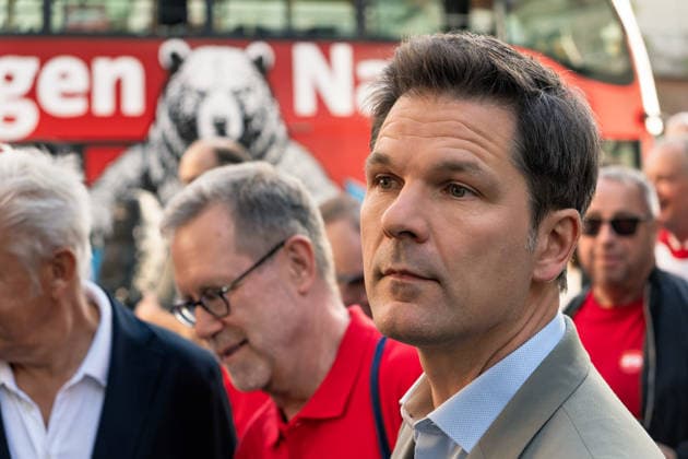 Berlin, September 18, 2026: The Berlin SPD’s campaign wrap-up event with Steffen Krach ahead of the upcoming election for the House of Representatives on September 20, 2026, at Stuttgarter Platz on Wilmersdorfer Straße