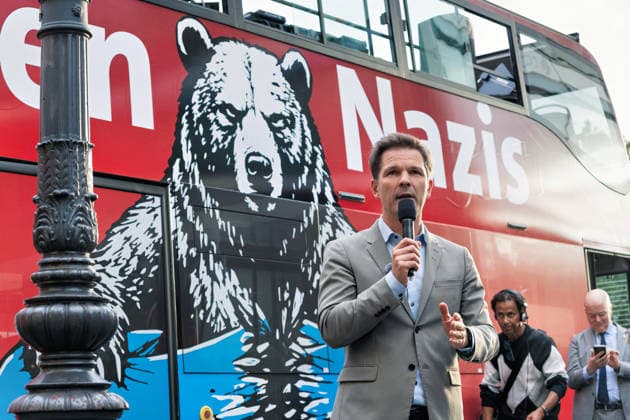 Berlin, September 18, 2026: The Berlin SPD’s campaign wrap-up event with Steffen Krach ahead of the upcoming election for the House of Representatives on September 20, 2026, at Stuttgarter Platz on Wilmersdorfer Straße