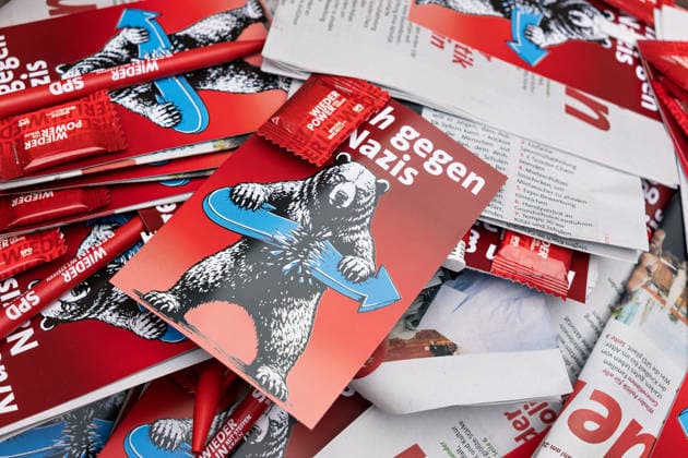 Berlin, September 18, 2026: The Berlin SPD’s campaign wrap-up event featuring Steffen Krach ahead of the upcoming House of Representatives election on September 20, 2026, at Stuttgarter Platz on Wilmersdorfer Straße