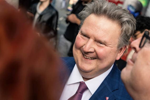 Berlin, September 18, 2026: The Berlin SPD’s campaign wrap-up event with Steffen Krach ahead of the upcoming election for the House of Representatives on September 20, 2026, at Stuttgarter Platz on Wilmersdorfer Straße, featuring Michael Ludwig of the SPÖ, Mayor and Governor of Vienna