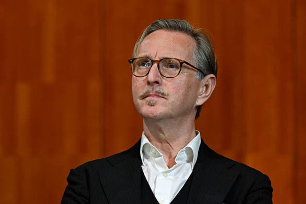 Press conference to introduce the designated artistic director of the Salzburg Festival at the Großes Festspielhaus in Salzburg, photographed on September 18, 2026. The photo shows the designated artistic director of the Salzburg Festival, effective January 1, 2027, the Belgian Peter de Caluwe. 2026 Press conference to introduce the desig