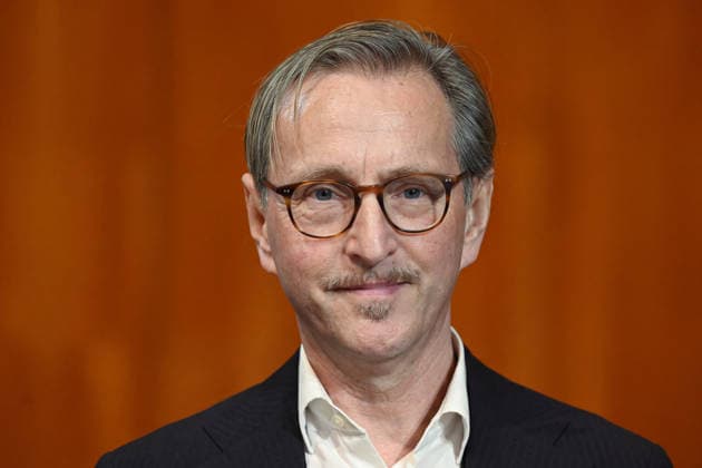 Press conference to introduce the designated artistic director of the Salzburg Festival at the Großes Festspielhaus in Salzburg, photographed on September 18, 2026. The photo shows the designated artistic director of the Salzburg Festival, effective January 1, 2027, the Belgian Peter de Caluwe in a portrait from 2026. Press co