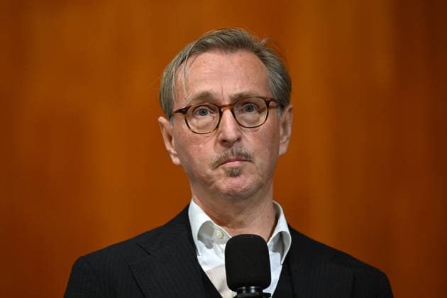 Press conference to introduce the designated artistic director of the Salzburg Festival at the Großes Festspielhaus in Salzburg, photographed on September 18, 2026. The photo shows the designated artistic director of the Salzburg Festival, effective January 1, 2027, the Belgian Peter de Caluwe, in a portrait from 2026. Press c