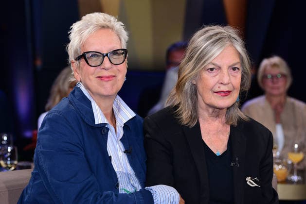 Doris Doerrie and Angela Winkler during the NDR Talk Show on September 18, 2026, at NDR Studio Lokstedt in Hamburg, Germany; NDR Talk Show in Hamburg, Germany