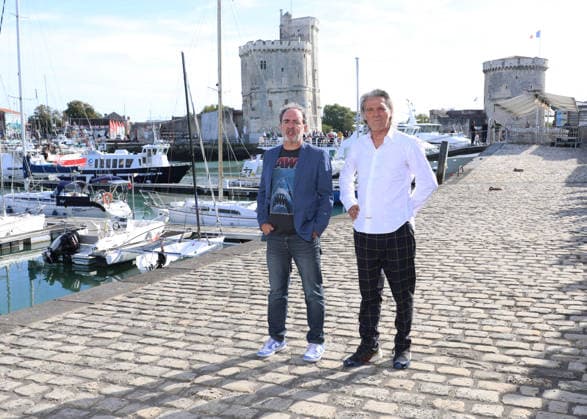 Bruno Solo and Yvan Le Bolloch at the photocall for the TV movie *Caméra Café: Opération Retraite* during the 28th La Rochelle TV Fiction Festival, September 18, 2026 Denis Guignebourg Bestimage Photocall for the TV movie *Caméra Café: Opération Retraite* at the 28th La Rochelle TV Fiction Festival on September 18, 2026, La Rochelle, France  Copyright: xDenisxGuignebourgx xBestimagexDenisxGuignebourgx xBestimagex