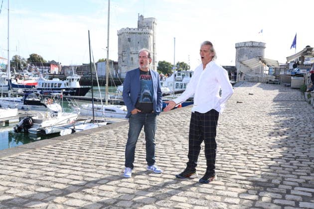 Bruno Solo and Yvan Le Bolloch at the photocall for the TV movie *Caméra Café: Opération Retraite* during the 28th La Rochelle TV Fiction Festival, September 18, 2026 Denis Guignebourg Bestimage Photocall for the TV movie *Caméra Café: Opération Retraite* at the 28th La Rochelle TV Fiction Festival on September 18, 2026, La Rochelle, France  Copyright: xDenisxGuignebourgx xBestimagexDenisxGuignebourgx xBestimagex