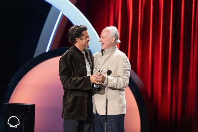 74th San Sebastian International Film Festival SAN SEBASTIAN, SPAIN - SEPTEMBER 18: British Actor Orlando Bloom presents the Donostia Award to German director Werner Herzog at the Kursaal Palace during the opening gala of the 74th San Sebastian International Film Festival, in San Sebastian, Spain on September 18, 2026. Javi Julio Anadolu San Sebastian Spain. Editorial use only. Please get in touch for any other usage.  Copyright: x2026xAnadoluxJavixJuliox