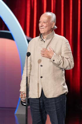 74th San Sebastian International Film Festival SAN SEBASTIAN, SPAIN - SEPTEMBER 18: British Actor Orlando Bloom presents the Donostia Award to German director Werner Herzog at the Kursaal Palace during the opening gala of the 74th San Sebastian International Film Festival, in San Sebastian, Spain on September 18, 2026. Javi Julio Anadolu San Sebastian Spain. Editorial use only. Please get in touch for any other usage.  Copyright: x2026xAnadoluxJavixJuliox