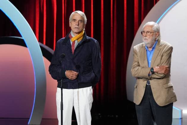 Jeremy Irons attending the opening ceremony during the 74 San Sebastian Film Festival in San Sebastian, Spain, on Friday, 18 September, 2026. Cordon Press 
