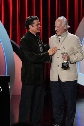 Orlando Bloom and Director Werner Herzog attending the opening ceremony during the 74 San Sebastian Film Festival in San Sebastian, Spain, on Friday, 18 September, 2026. Cordon Press 