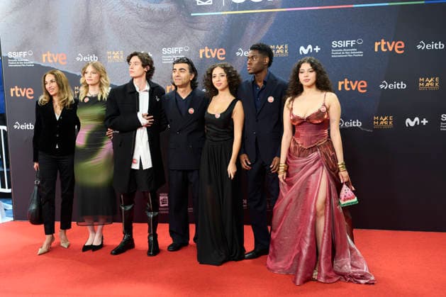 74th San Sebastian International Film Festival: Red Carpet Opening Ceremony Fatih Akin, Eren M. Güvercin, Mariam Dawoud, Carlotta von Falkenhayn, Gabriel-Winner Amorin attended Red Carpet Opening Ceremony during 74th San Sebastian International Film Festival at Kursaal Palace on September 18, 2026 in Donostia San Sebastian, Spain Photo by IMAGO MPG Donostia San Sebastian Kursaal Palace Euskadi Spain  Copyright: xMPGx