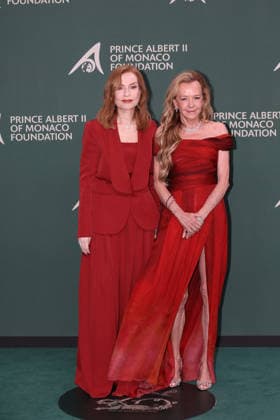 20th Anniversary Gala Of the Prince Albert II of Monaco Foundation - Photocall Isabelle Huppert and Caroline Scheufele attending the Gala to 20th anniversary of Prince Albert II of Monaco Foundation at the Opera of Monte-Carlo, Monaco, on September 18, 2026. Photo by Jean-Charles Vinaj ABACAPRESS.COM Monaco  Copyright: xVinajxJean-Charles ABACAx