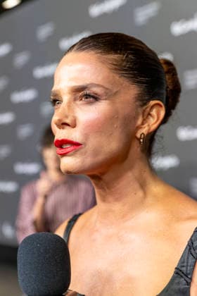September 18, 2026, Madrid, Madrid, Spain: JUANA ACOSTA speaks to the press during the closing party for MBFW Madrid at the Reina SofoÂ­a Museum on September 18, 2026, in Madrid, Spain. Madrid Spain  - ZUMAc312 20260918_zsp_c312_098 Copyright: xOscarxManuelxSanchezx