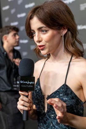September 18, 2026, Madrid, Madrid, Spain: EVE RYAN speaks to the press during the closing party for MBFW Madrid at the Reina SofoÂ­a Museum on September 18, 2026, in Madrid, Spain. Madrid Spain  - ZUMAc312 20260918_zsp_c312_183 Copyright: xOscarxManuelxSanchezx
