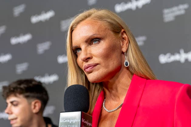September 18, 2026, Madrid, Madrid, Spain: ESTHER CANADAS speaks to the press during the closing party for MBFW Madrid at the Reina SofoÂ­a Museum on September 18, 2026, in Madrid, Spain. Madrid Spain  - ZUMAc312 20260918_zsp_c312_233 Copyright: xOscarxManuelxSanchezx