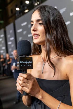 September 18, 2026, Madrid, Madrid, Spain: BLANCA PADILLA speaks to the press during the closing party for MBFW Madrid at the Reina SofoÂ­a Museum on September 18, 2026, in Madrid, Spain. Madrid Spain  - ZUMAc312 20260918_zsp_c312_253 Copyright: xOscarxManuelxSanchezx