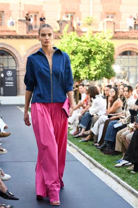 Maison Mesa - Mercedes Benz Fashion Week Madrid, Spain -18 Sept 2026 A model parades with Maison Mesa design during Mercedes Benz Fashion Week Madrid Cibeles Palace in Madrid. Madrid Spain Copyright: xAtilanoxGarciax xSOPAxImagesx PHOTO08608