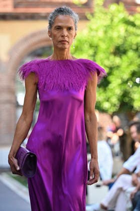 Maison Mesa - Mercedes Benz Fashion Week Madrid, Spain -18 Sept 2026 A model parades with Maison Mesa design during Mercedes Benz Fashion Week Madrid Cibeles Palace in Madrid. Madrid Spain Copyright: xAtilanoxGarciax xSOPAxImagesx PHOTO08627