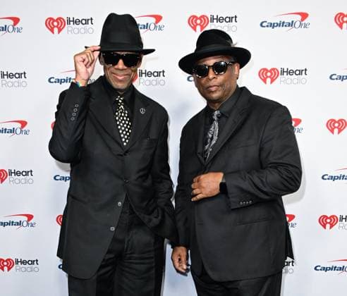 iHeartRadio Music Festival - Night 1 Arrivals for the iHeartRadio Music Festival, night 1 at T-Mobile arena. 18 Sep 2026 Pictured: Jimmy Jam (L) and Terry Lewis.  Copyright: xThexMegaxAgencyxMBS MEGAx