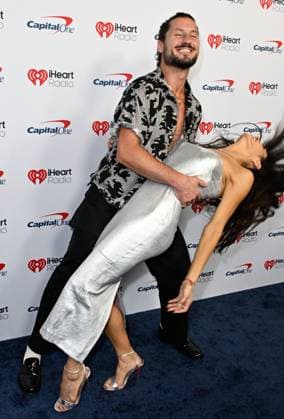 iHeartRadio Music Festival, night 1 Arrivals for the iHeartRadio Music Festival, night 1 at T-Mobile arena. 18 Sep 2026 Pictured: Val Chmerkovskiy (L) and Jenna Dewan.  Copyright: xThexMegaxAgencyxMBS MEGAx