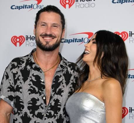 iHeartRadio Music Festival, night 1 Arrivals for the iHeartRadio Music Festival, night 1 at T-Mobile arena. 18 Sep 2026 Pictured: Val Chmerkovskiy (L) and Jenna Dewan.  Copyright: xThexMegaxAgencyxMBS MEGAx