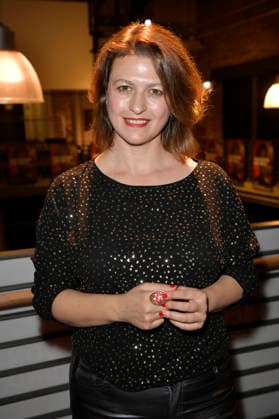 Flonja Kodheli at the premiere of the film *On Shame and Money* at the KulturBrauerei Berlin, September 18, 2026 Foto:xM.xBehrensx xFuturexImagex scham_6939