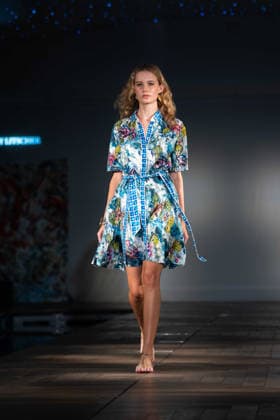 Ginny Litscher Catwalk Show 2026 A model walks the runway at the Ginny Litscher Catwalk Show 2026 at The Haymarket Hotel on September 18, 2026 in London, England., Credit:Lounis Tiar Avalon United Kingtom, London, Haymarket Hotel  Copyright: xLounisxTiarx xAvalonx 1136246322