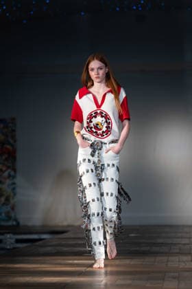 Ginny Litscher Catwalk Show 2026 A model walks the runway at the Ginny Litscher Catwalk Show 2026 at The Haymarket Hotel on September 18, 2026 in London, England., Credit:Lounis Tiar Avalon United Kingtom, London, Haymarket Hotel  Copyright: xLounisxTiarx xAvalonx 1136247030