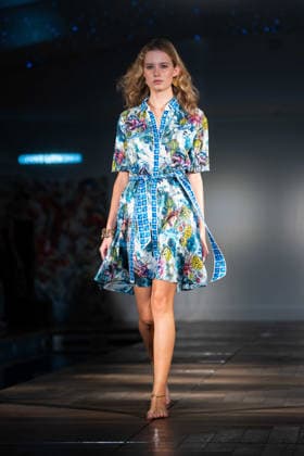 Ginny Litscher Catwalk Show 2026 A model walks the runway at the Ginny Litscher Catwalk Show 2026 at The Haymarket Hotel on September 18, 2026 in London, England., Credit:Lounis Tiar Avalon United Kingtom, London, Haymarket Hotel  Copyright: xLounisxTiarx xAvalonx 1136247068