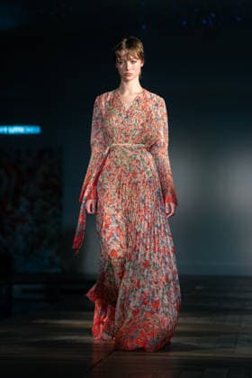 Ginny Litscher Catwalk Show 2026 A model walks the runway at the Ginny Litscher Catwalk Show 2026 at The Haymarket Hotel on September 18, 2026 in London, England., Credit:Lounis Tiar Avalon United Kingtom, London, Haymarket Hotel  Copyright: xLounisxTiarx xAvalonx 1136247186