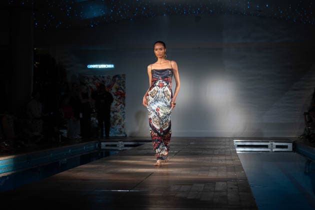 Ginny Litscher Catwalk Show 2026 A model walks the runway at the Ginny Litscher Catwalk Show 2026 at The Haymarket Hotel on September 18, 2026 in London, England., Credit:Lounis Tiar Avalon United Kingtom, London, Haymarket Hotel  Copyright: xLounisxTiarx xAvalonx 1136247219