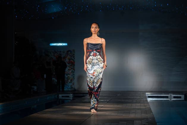 Ginny Litscher Catwalk Show 2026 A model walks the runway at the Ginny Litscher Catwalk Show 2026 at The Haymarket Hotel on September 18, 2026 in London, England., Credit:Lounis Tiar Avalon United Kingtom, London, Haymarket Hotel  Copyright: xLounisxTiarx xAvalonx 1136247258