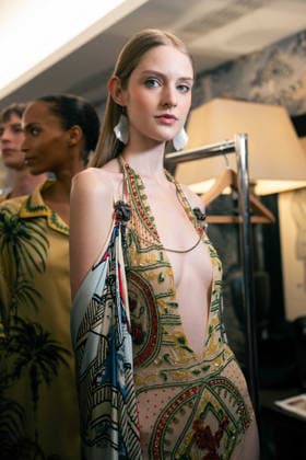 Ginny Litscher Catwalk Show 2026 A model walks the runway at the Ginny Litscher Catwalk Show 2026 at The Haymarket Hotel on September 18, 2026 in London, England., Credit:Lounis Tiar Avalon United Kingtom, London, Haymarket Hotel  Copyright: xLounisxTiarx xAvalonx 1136247455