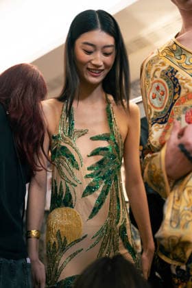 Ginny Litscher Catwalk Show 2026 A model walks the runway at the Ginny Litscher Catwalk Show 2026 at The Haymarket Hotel on September 18, 2026 in London, England., Credit:Lounis Tiar Avalon United Kingtom, London, Haymarket Hotel  Copyright: xLounisxTiarx xAvalonx 1136247461