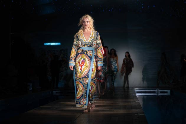 Ginny Litscher Catwalk Show 2026 A model walks the runway at the Ginny Litscher Catwalk Show 2026 at The Haymarket Hotel on September 18, 2026 in London, England., Credit:Lounis Tiar Avalon United Kingtom, London, Haymarket Hotel  Copyright: xLounisxTiarx xAvalonx 1136247496