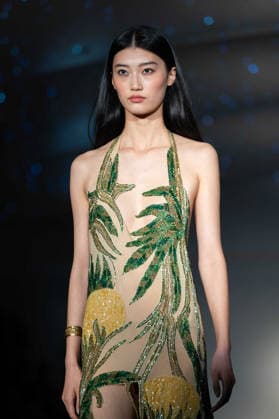 Ginny Litscher Catwalk Show 2026 A model walks the runway at the Ginny Litscher Catwalk Show 2026 at The Haymarket Hotel on September 18, 2026 in London, England., Credit:Lounis Tiar Avalon United Kingtom, London, Haymarket Hotel  Copyright: xLounisxTiarx xAvalonx 1136247701