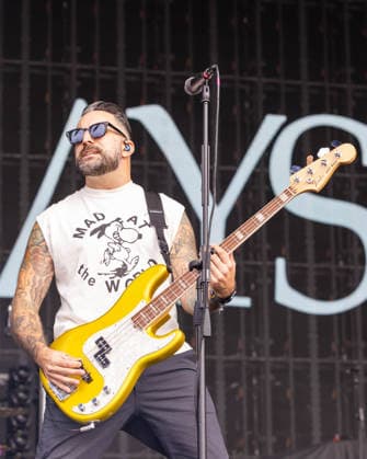 September 18, 2026, Chicago, Illinois, USA: NICK GHANBARIAN of Bayside during Riot Fest Music Festival in Chicago, Illinois Chicago USA  - ZUMAs135 20260918_zap_s135_093 Copyright: xDanielxDeSloverx