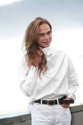 Lena Olin at photocall for film The Housewife during the 74nd San Sebastian Film Festival in San Sebastian, Spain, on Cordon Press 
