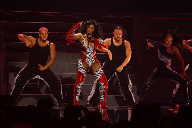 American rapper Cardi B performs on stage during the iHeartRadio Music Festival Concerts at T-Mobile Arena in Las Vegas, Nevada on Friday, September 18, 2026s.  LAV20260918027 JAMESxATOA