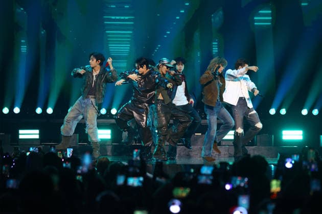 Korean group BTS performs on stage during the iHeartRadio Music Festival Concerts at T-Mobile Arena in Las Vegas, Nevada on Friday, September 18, 2026s.  LAV20260918045 JAMESxATOA