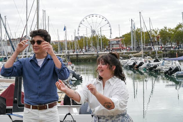 28th La Rochelle TV Fiction Festival 28th edition of the La Rochelle Fiction Festival Photocall for Ici tout commence Simon Dartous, Talina Boyaci 459780 September 19, 2026  Copyright: xBarbaraxNeymanx xStarfacex STAR_459780_045