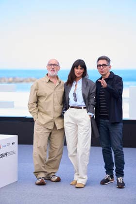 September 19, 2026, Madrid, Madrid, Spain: Belen Cuesta, Javier Camara, Berto Romero attended 5 minutos mas Photocall during 74th San Sebastian International Film Festival at Kursaal Palace on September 19, 2026 in Donostia San Sebastian, Spain Madrid Spain - ZUMAg15_ 20260919_zaf_g15_145 Copyright: xJackxAbuinx