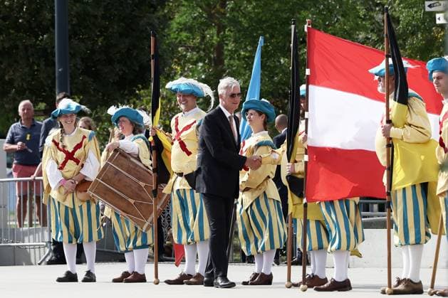 King Philippe - Filip of Belgium pictured during the FÃªtes de Wallonie (Wallonia feasts) celebrations, on Saturday 19 September 2026 in Namur.  BRUNOxFAHY 186976256