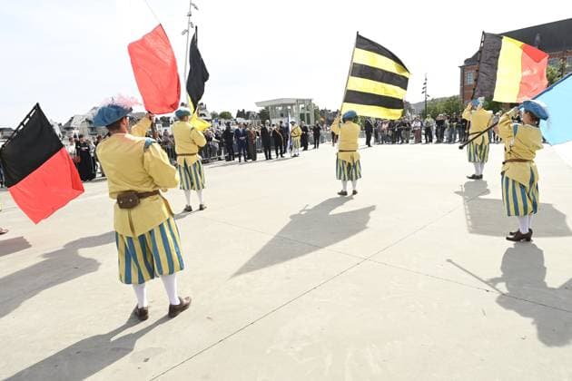 King Philippe is taking part in the Fêtes de Wallonie NAMUR, BELGIUM - SEPTEMBER 19 : King Philippe is taking part in the Fêtes de Wallonie, at which Flanders is, for the first time, the guest of honour (meeting the public, visiting the stalls, watching folk groups and attending the official Fêtes de Wallonie ceremony at the Théâtre Royal in Namur) on September 19, 2026 in Namur, Belgium, 19 09 2026 Namur Belgium  Copyright: xDidierxLebrunx